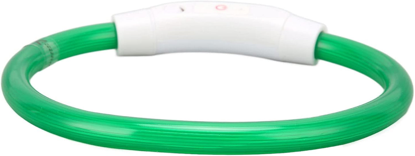 Light up Dog Collar, Dog Collar Light LED Dog Collar Rechargeable Rechargeable Flash Dog Necklace Light Glow in the Dark Dog Collar Lighted Dog Collar for Large Medium Small Dogs