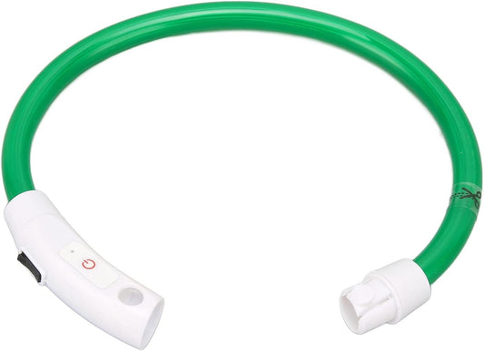 Light up Dog Collar, Dog Collar Light LED Dog Collar Rechargeable Rechargeable Flash Dog Necklace Light Glow in the Dark Dog Collar Lighted Dog Collar for Large Medium Small Dogs